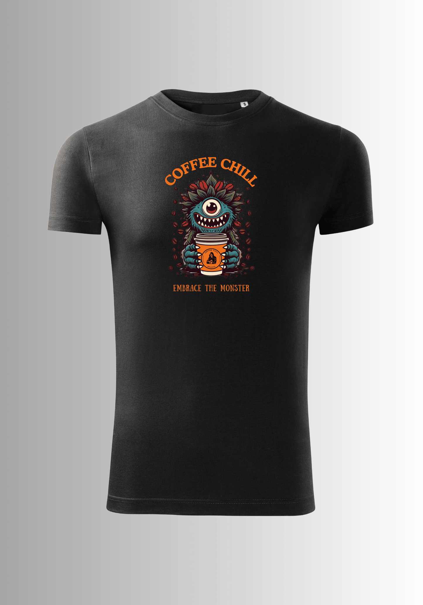 Men´s Monster T-Shirt - Black - Coffee Chill