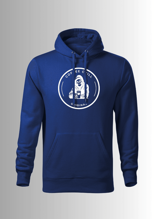 Men´s Coffee Chill Hoodie - Blue - Coffee Chill