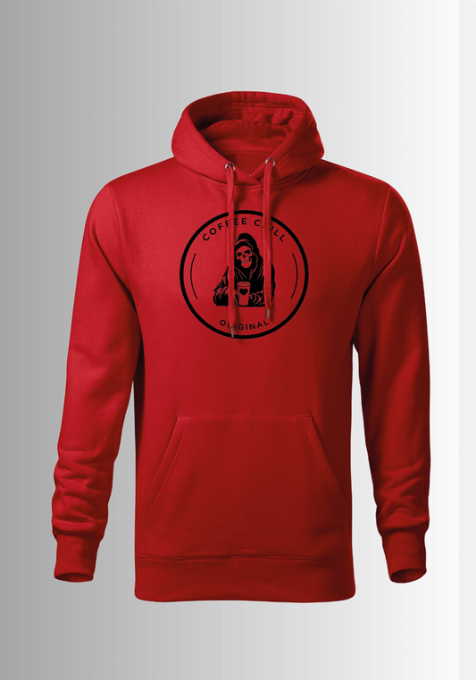 Men´s Coffee Chill Hoodie - Red - Coffee Chill