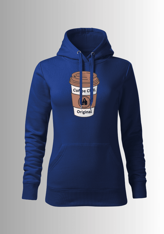 Women´s Cup Hoodie - Blue - Coffee Chill