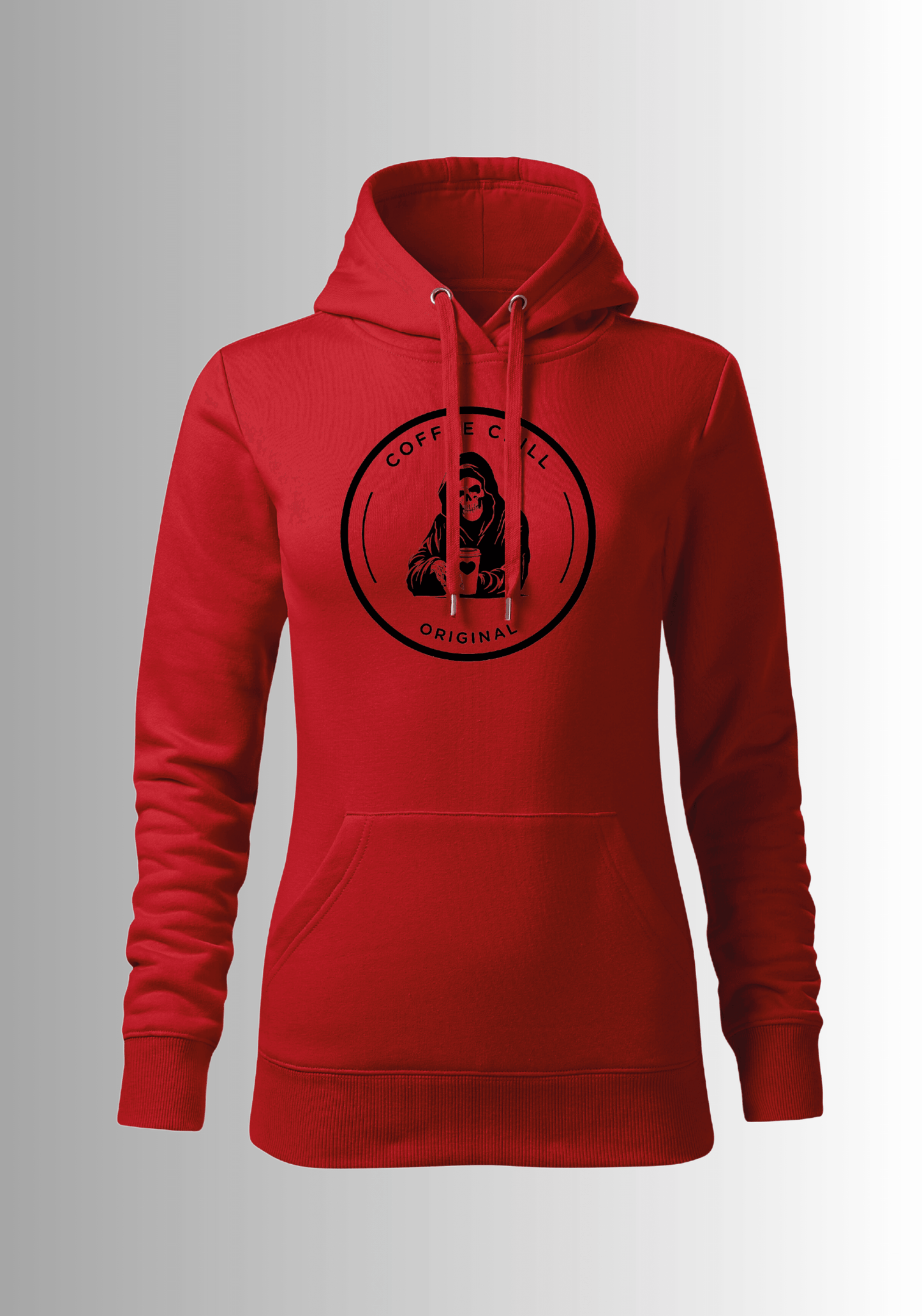 Women´s Coffee Chill Hoodie - Red - Coffee Chill