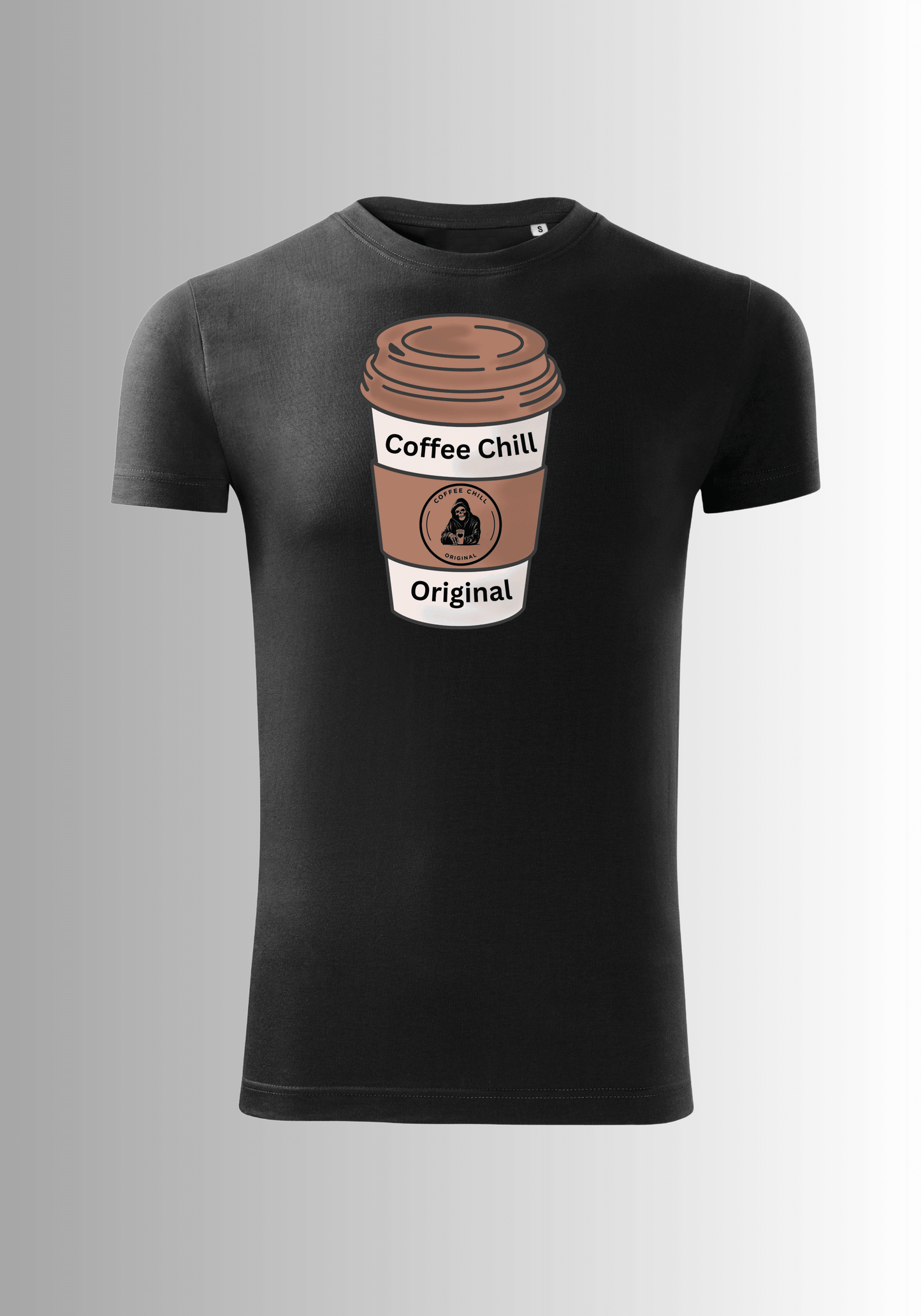 Men´s Cup T-Shirt - Black - Coffee Chill