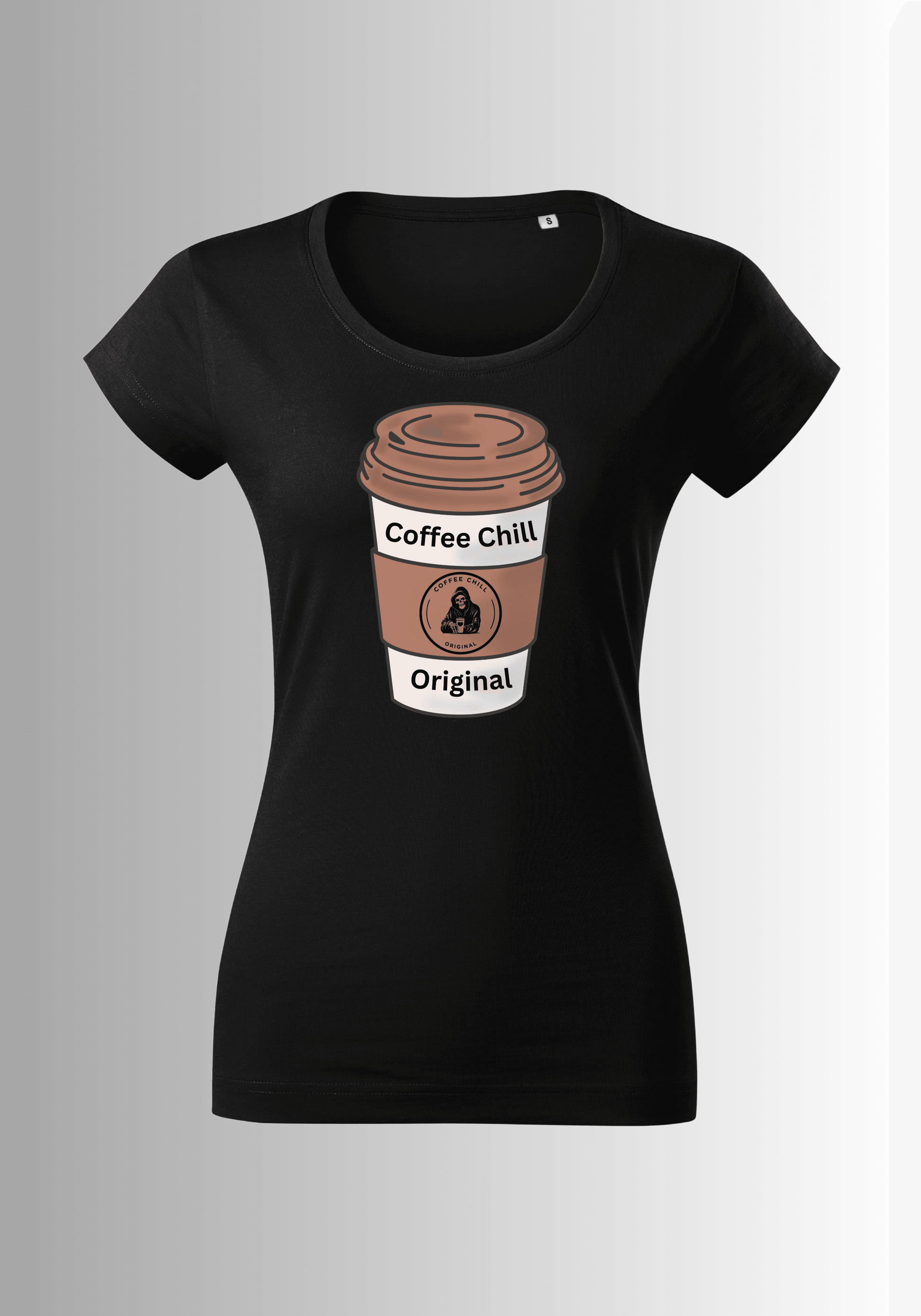 Women´s Cup T-shirt - Black - Coffee Chill