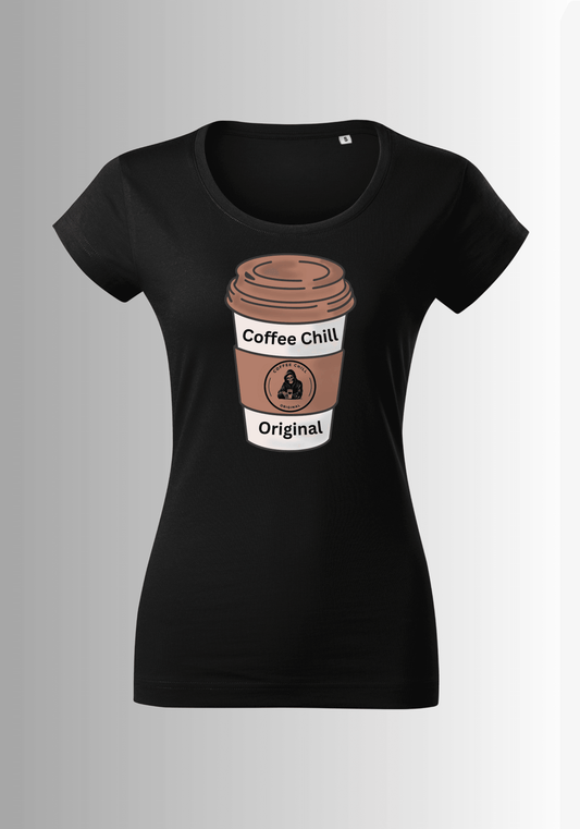 Women´s Cup T-shirt - Black - Coffee Chill