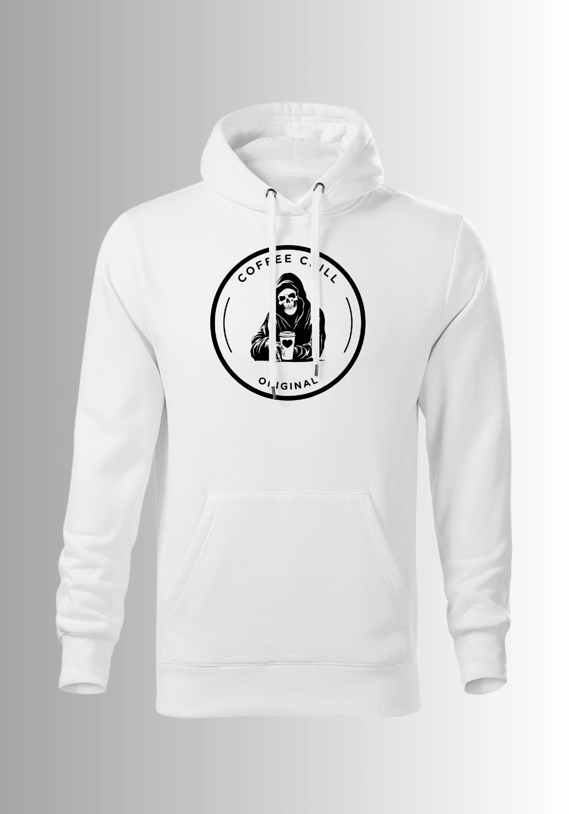 Men´s Coffee Chill Hoodie - White - Coffee Chill