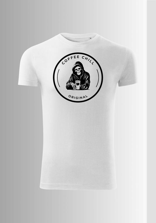 Men´s Coffee Chill T-Shirt - White - Coffee Chill