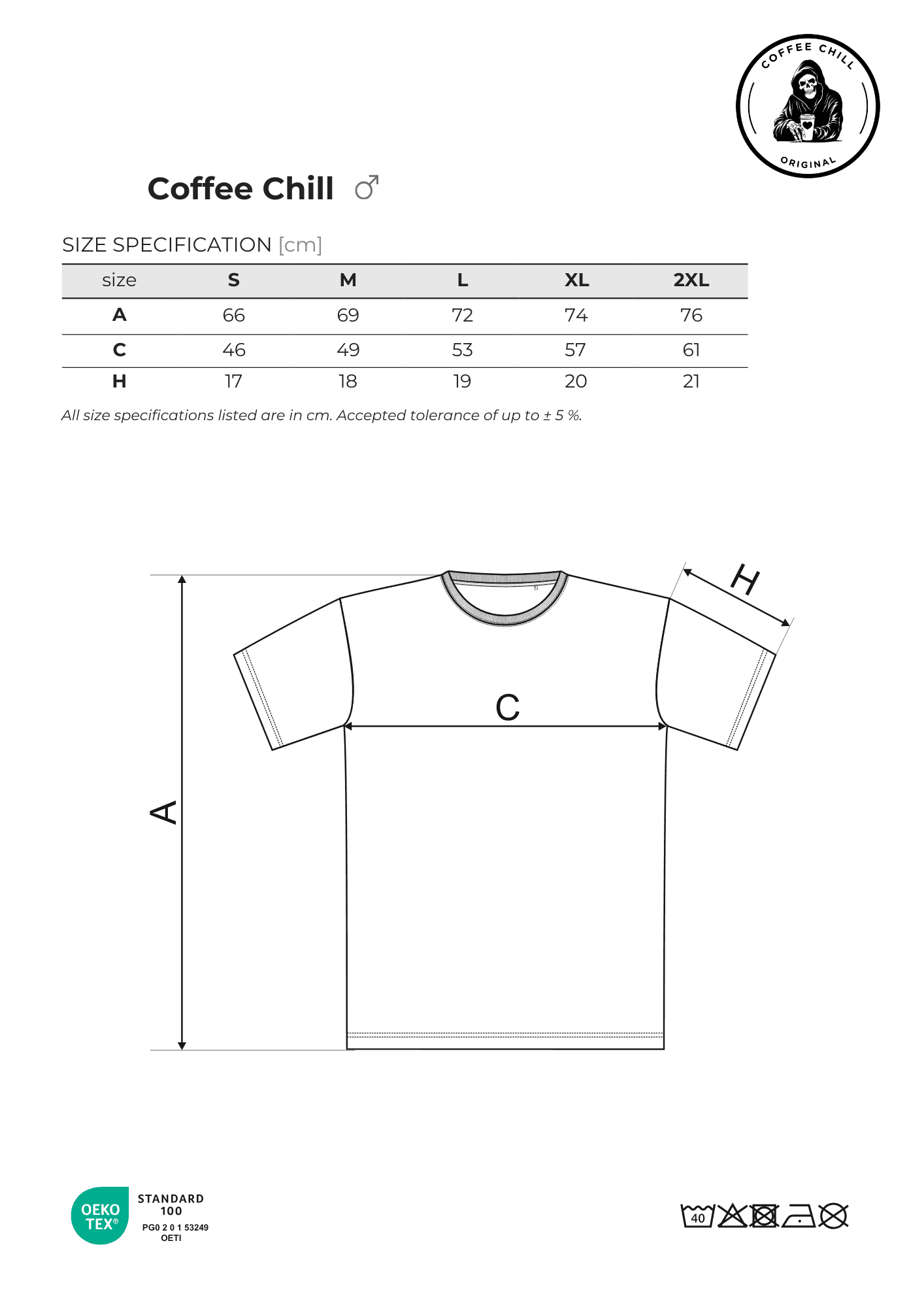 Men´s Monster T-Shirt - Black - Coffee Chill
